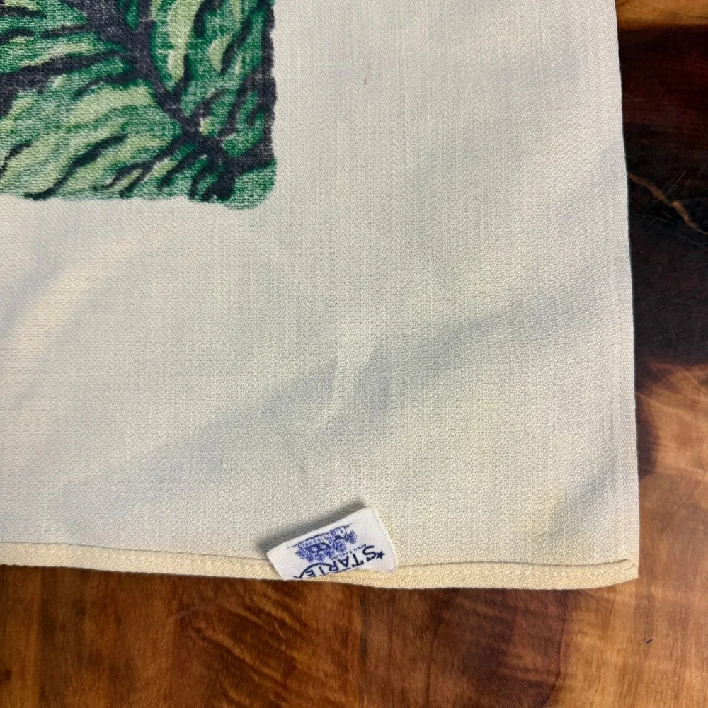 Vintage Startex Table Cloth Cotton Square Western Cowboy Startex 50 x 50 UU18